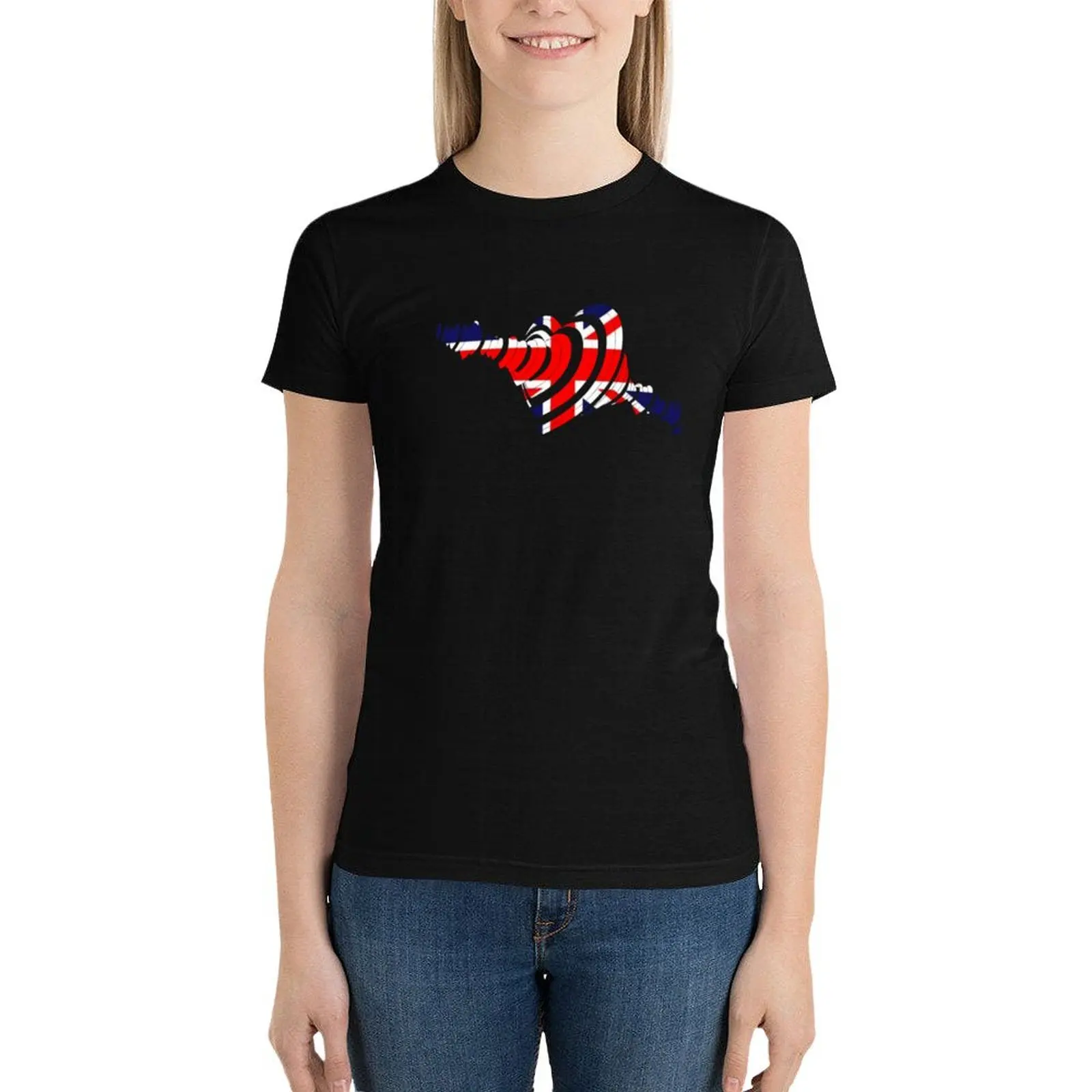 United Kingdom Eurovision 2023 United Kingdom Flag Eurovision Song Contest 2023. T-Shirt summer tops Women's clothing