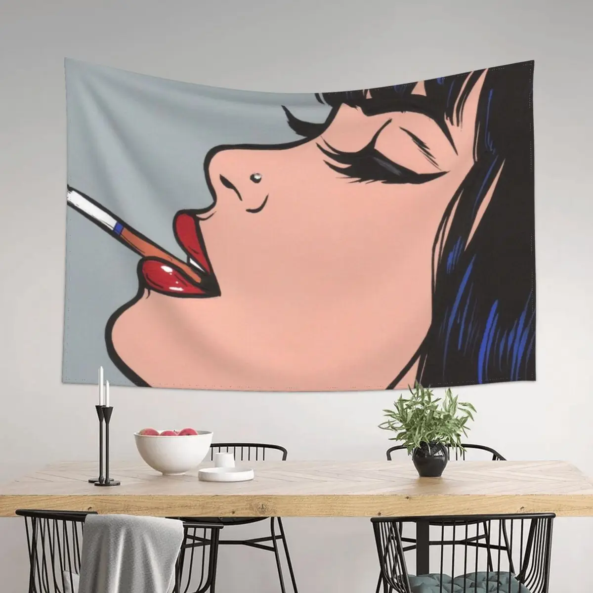 

Smoking Girl Tapestry Cute Room Decor Decorations For Your Bedroom Decoration Aesthetic Decoration For Rooms Tapestry
