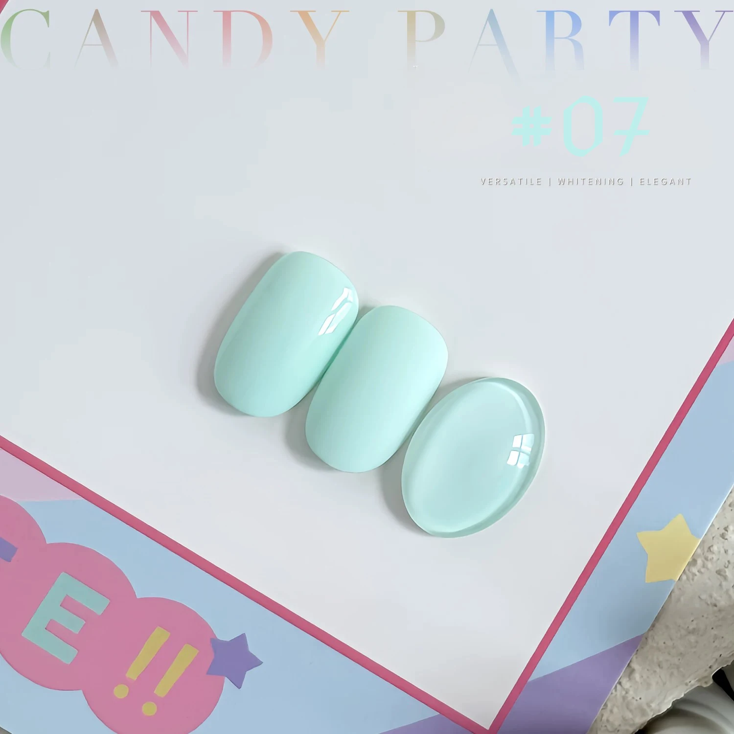 1 個 PSK 2025 新キャンディパーティーマニキュア夏甘い爪美白ミントグリーンドーパミンマカロンネイルアートネイル用品