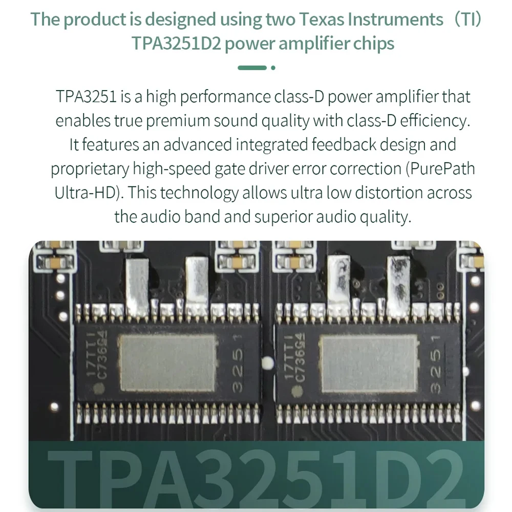 บอร์ดเครื่องขยายเสียง WOOPKER 220W*2+350W รุ่น XY-S350H ชิป TPA3251D2 รองรับ BT5.1 ระบบเสียง 2.1 แชนแนล HiFi สเตอริโอ พร้อมซับวูฟเฟอร์ ปรับเสียงแหลมและเบสได้