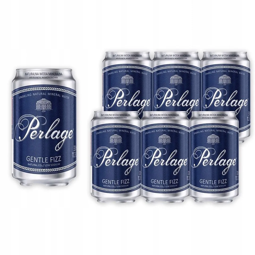 Cisowianka Perlage Naturalna woda mineralna musująca niskosodowa 330 ml x 6 sztuk