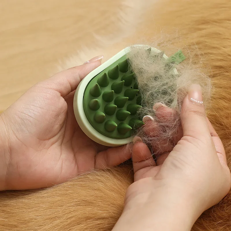 Soft Silicone Pet Hair Remover Comb Handheld Bath Shampoo Massage Brush