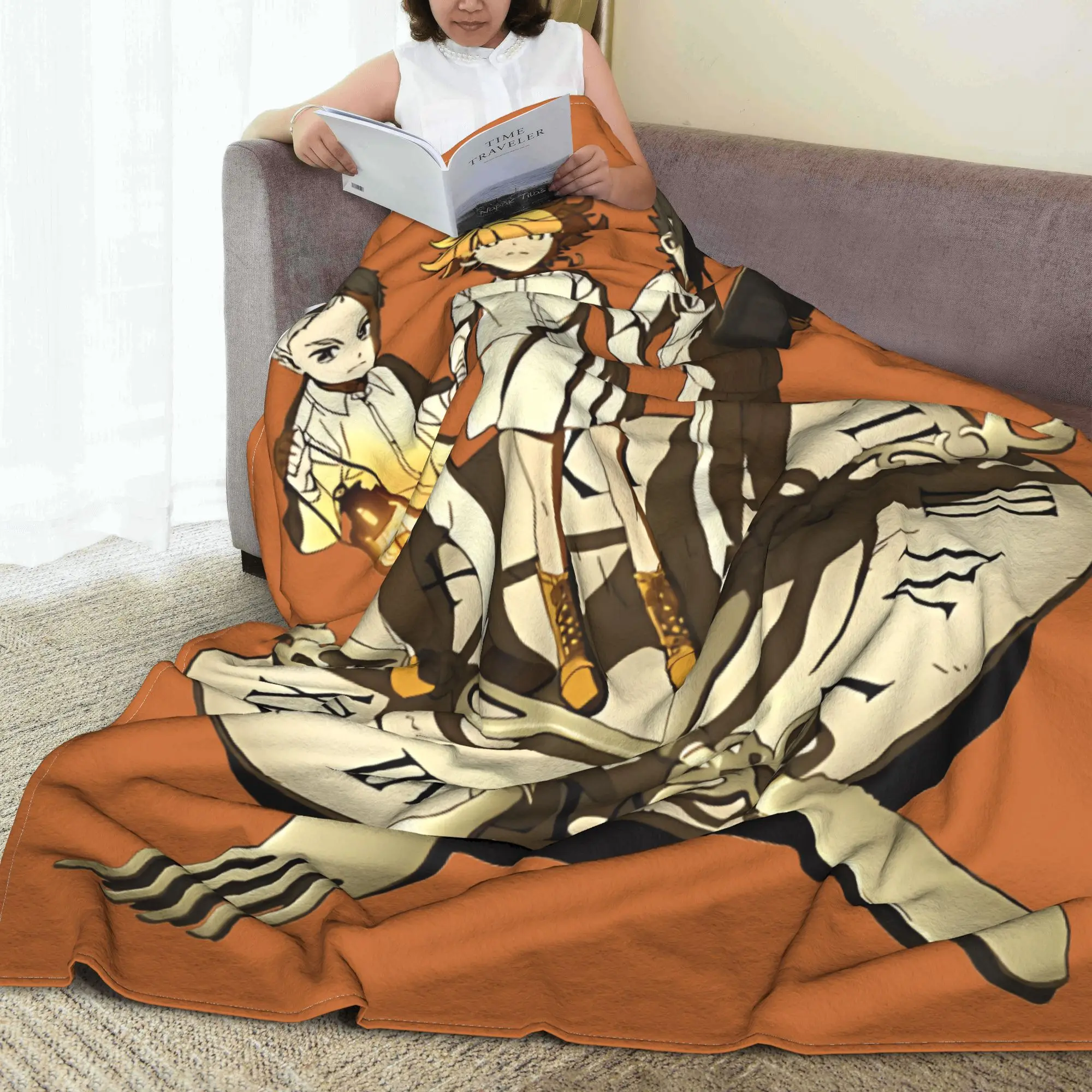 بطانية دافئة ناعمة التخييم وعد نيفرلاند رمي بطانية إيما راي نورمان الثلاثي الفانيلا المفرش رقيق غطاء سرير أريكة