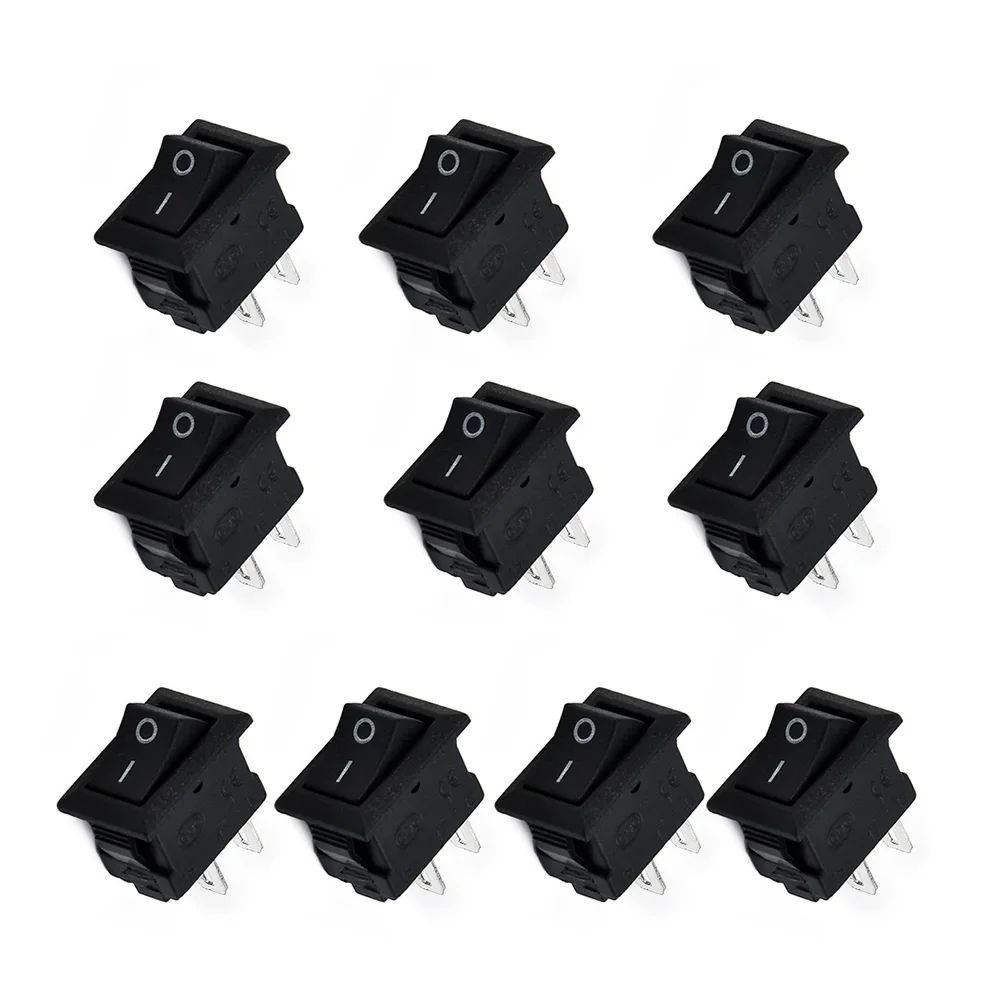 

10x Auto Car Truck Boat Round Rocker DC 12V 16A Boats Car Snap-in On/Off Rocker Switch SPST 2Pin Snap-in On/Off Switch