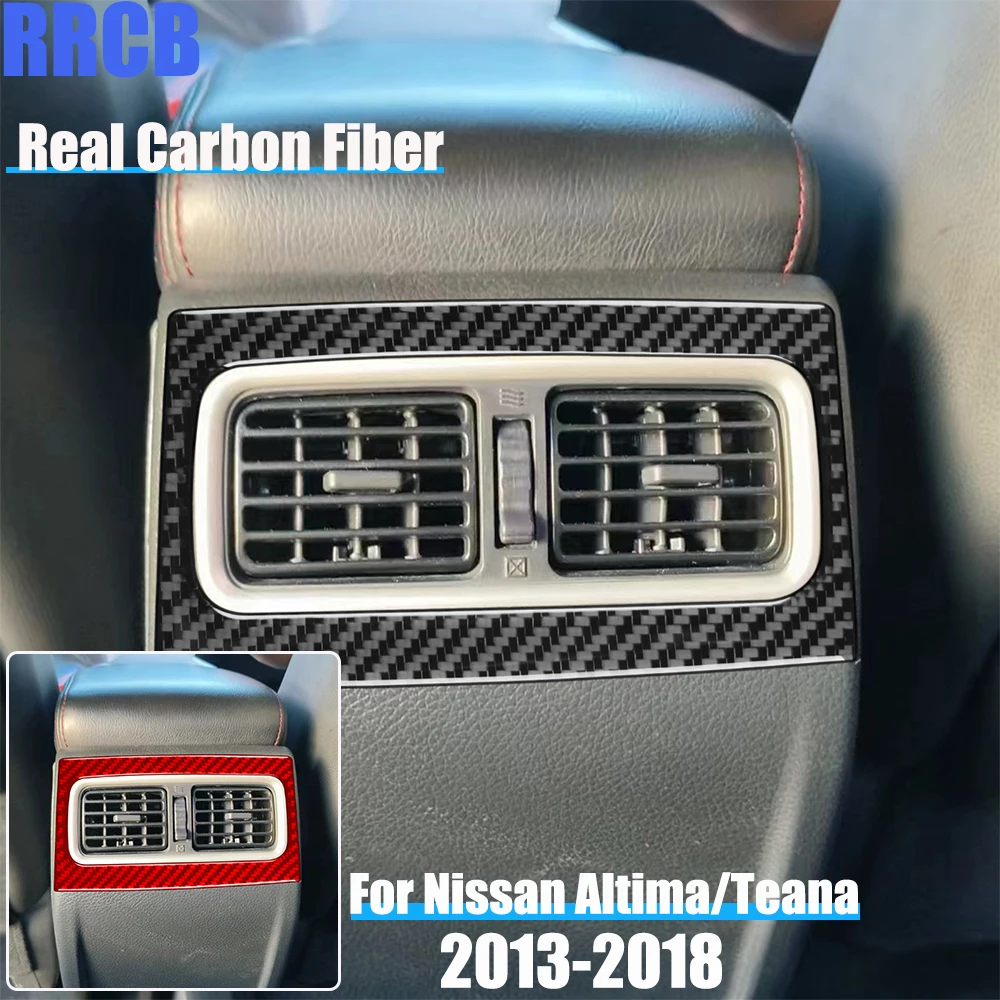 

Автомобильные аксессуары из настоящего углеродного волокна, мягкая наклейка на заднее вентиляционное отверстие для Nissan Altima/Teana L33 2013 2014 2015 2016 2017 2018