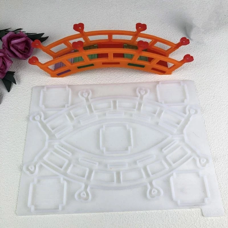 

Silicone Crafting Bridge Ornaments Mold Hand-Making Supplies Suitable for Projects and Enhancing Home or Cafe Decors