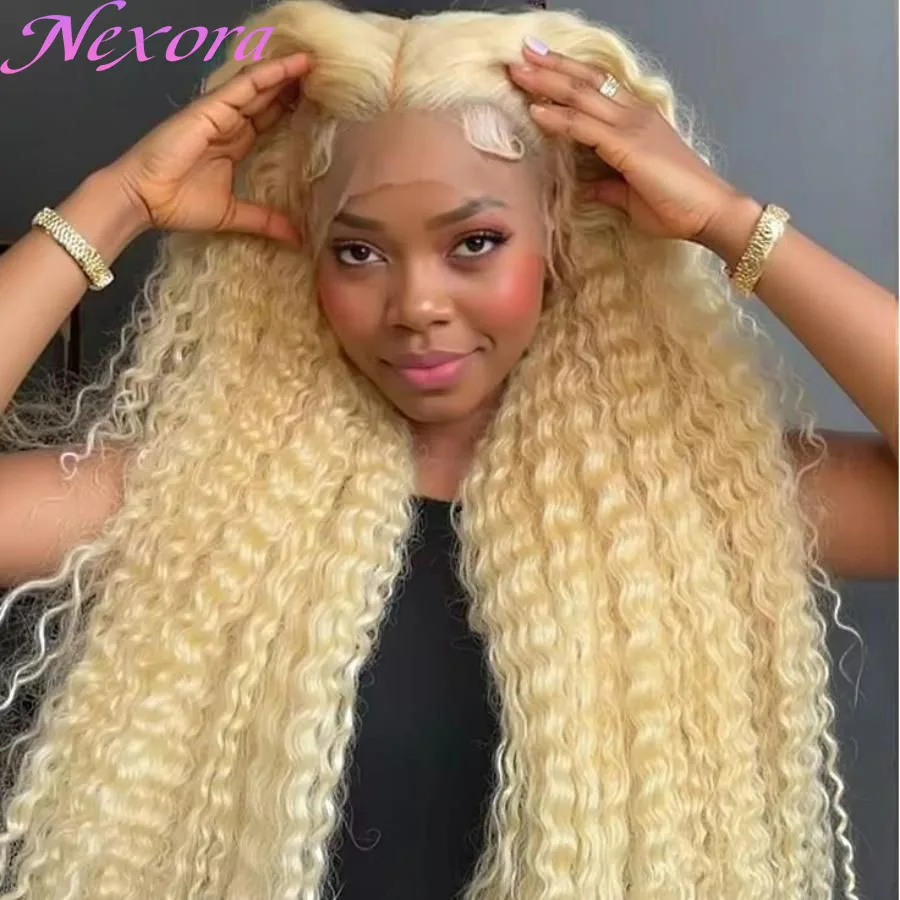 

Blonde 613 Lace Front Wigs 13x6 Hd Lace Wig 200% Density Curly Human Wig Loose Deep Wave Wig Water Wave Wigs For Woman