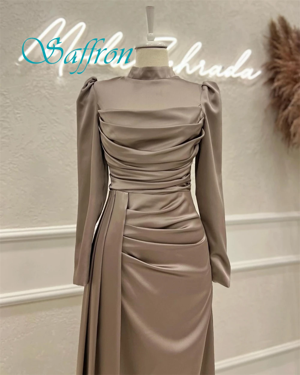 Customized Simple Crew Neck Cap Sleeve Evening Dress High Quality Jersey Long Sleeves Prom Dresses Delicate Homecoming Gowns