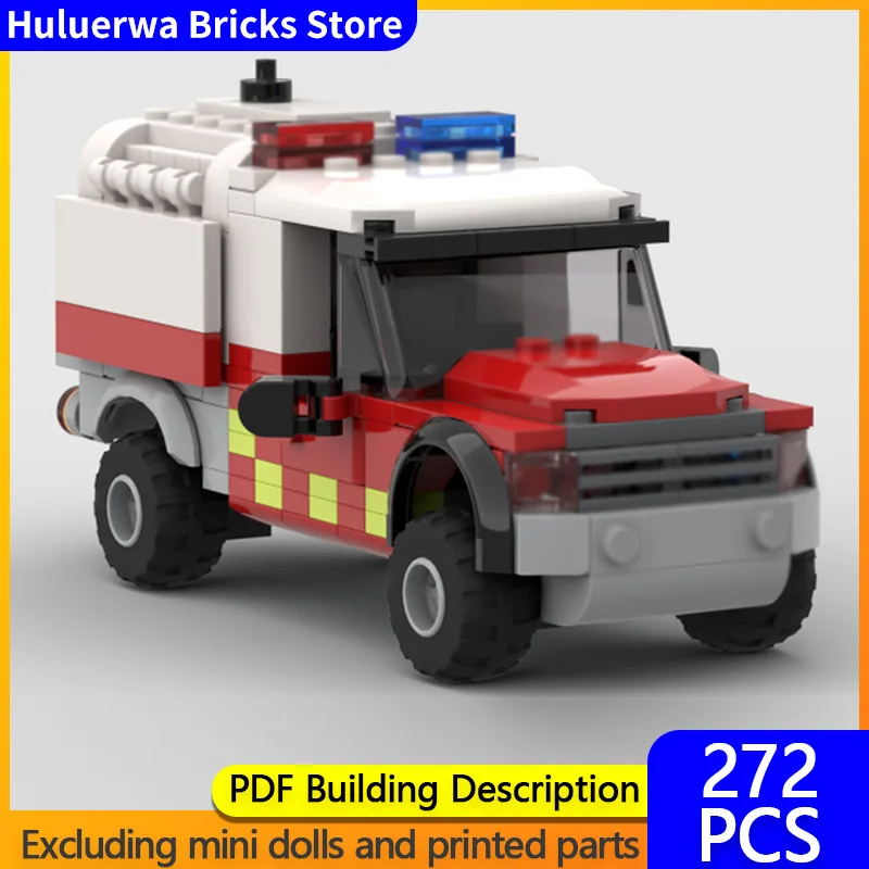 

Speed Hypercar Model MOC Building Bricks Small Fire Emergency Vehicle Modular Technology Gifts Holiday Assemble Children Toys