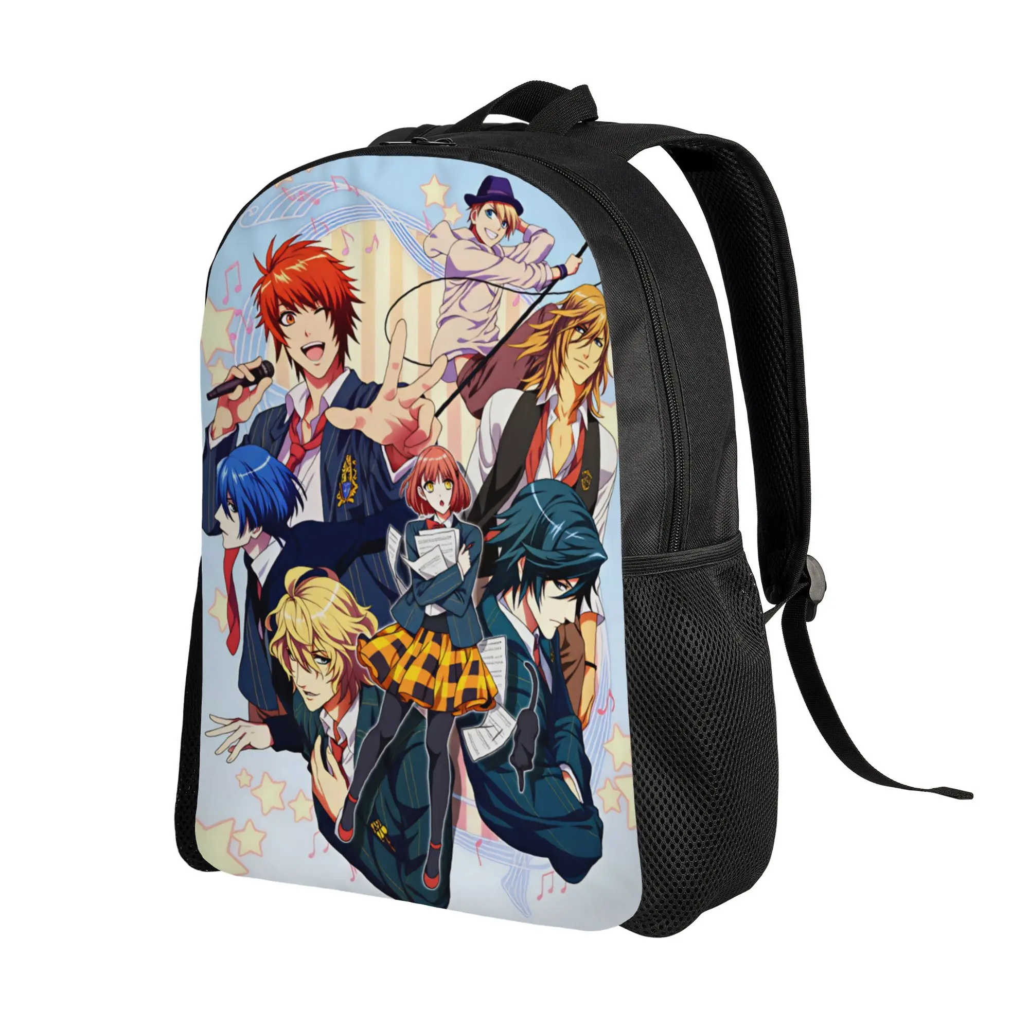 U-Uta no Prince-sama Hijirikawa Masato   Backpack  Women Men Polyester University Backpacks Large Cool School Bags Rucksack