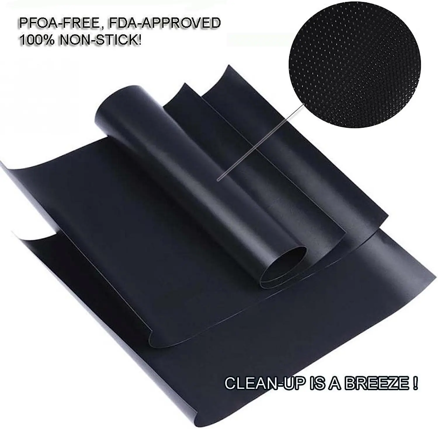 8 Pcs 0.2m BBQ Grill Mat, Non-Stick Grill Cooking Mat Reusable Barbecue Baking Mats, Easy to Clean Works on Grill Gas