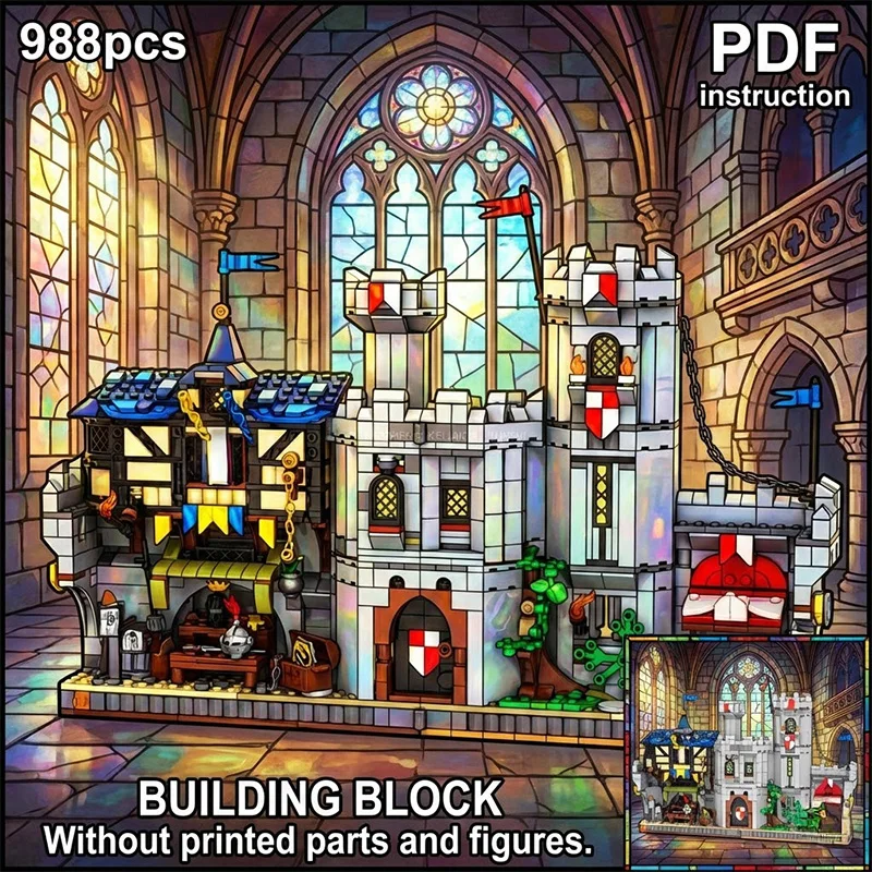 

Конструктор «Замок Королевства» DIY, развивающий конструктор из строительных блоков, игрушка для сборки (модель 247130)