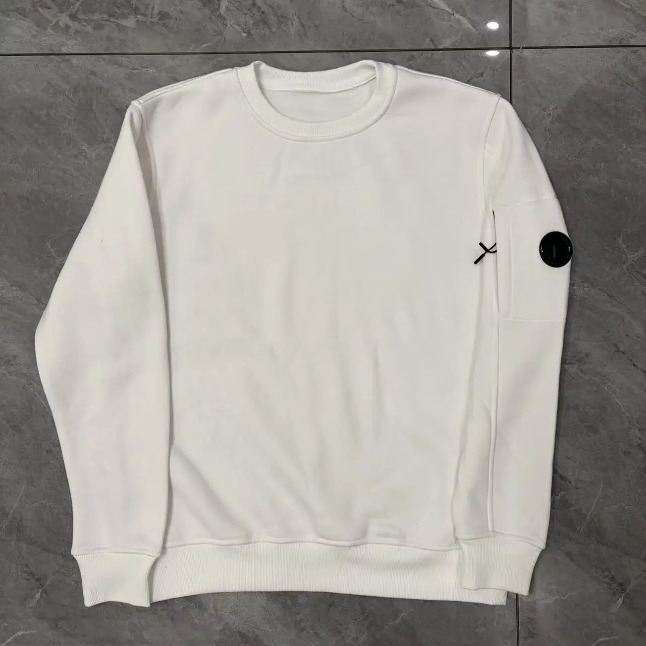 Hoodie met ronde hals voor heren, veelzijdig en afslankend, minimal slim fit top met pluche en dikke casual hoodie, streetwear merk