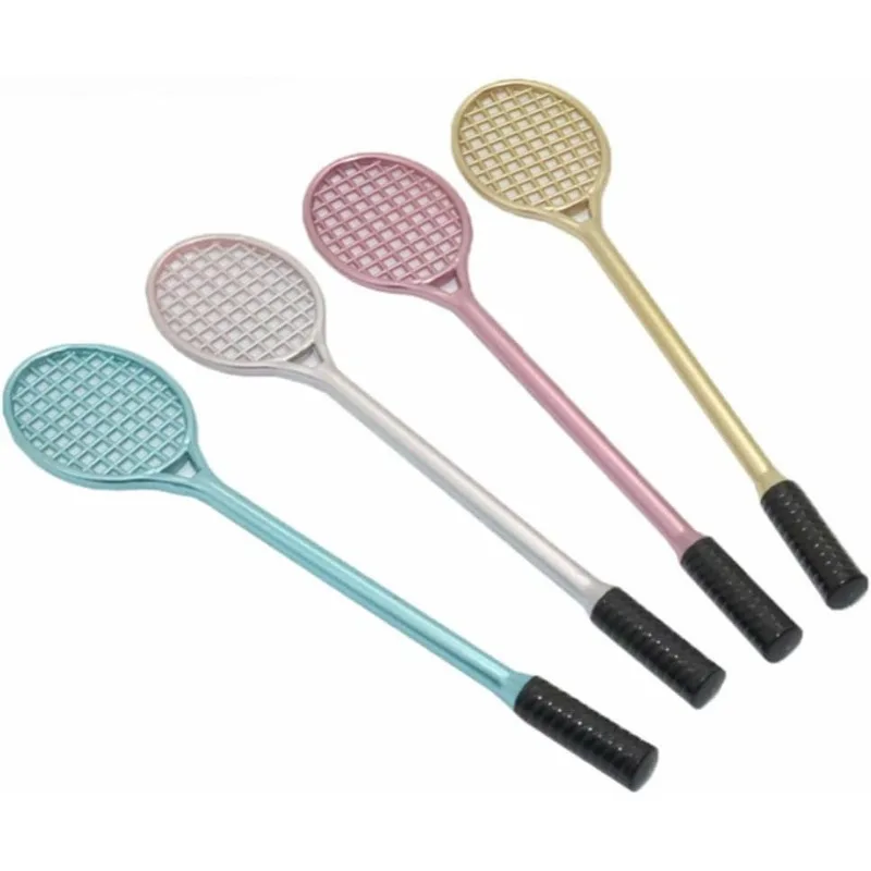 36Pcs Wholesale Cute tennis racket shaped writing or decoration gel gel pen suitable for home office, school students stationery