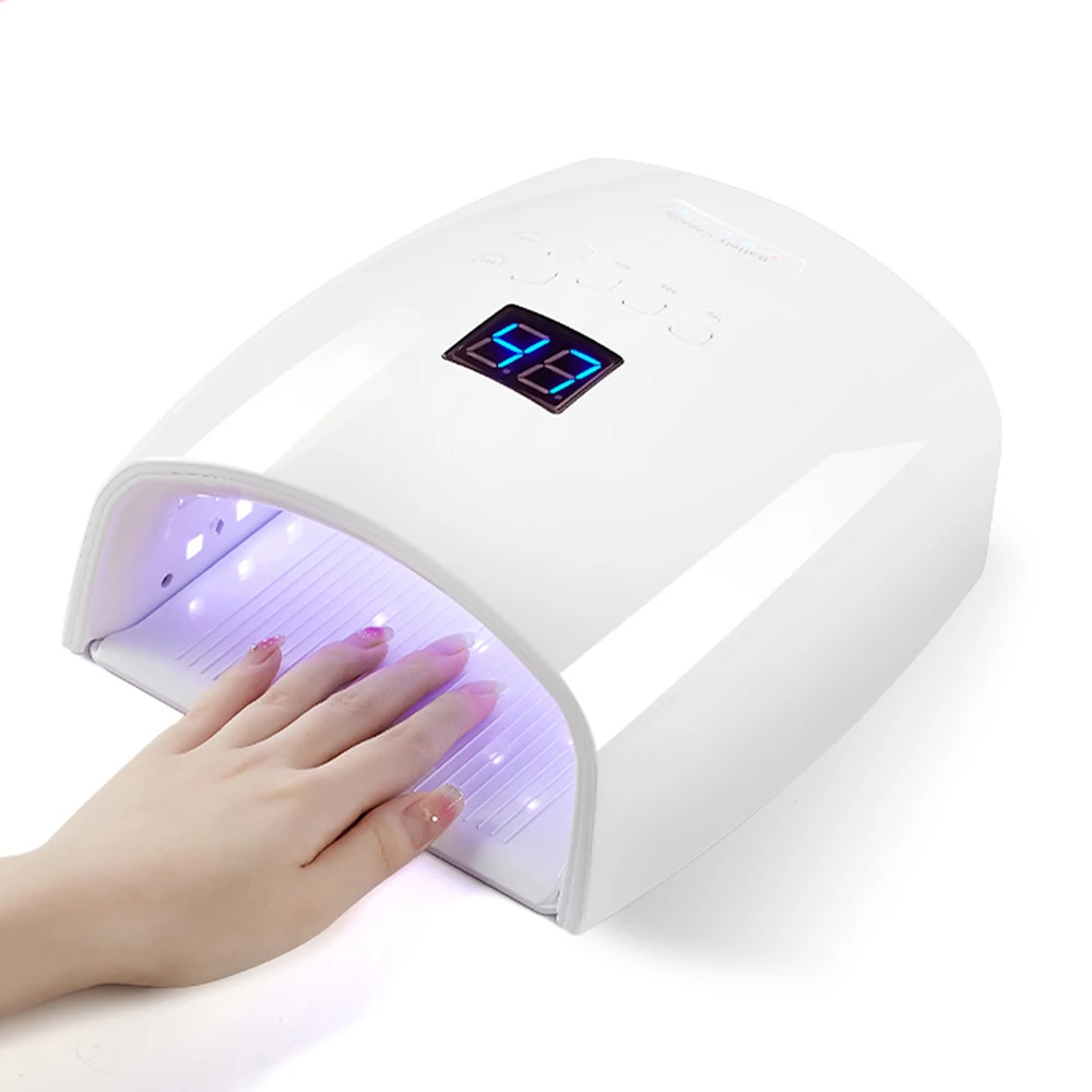 Wireless UV Led Nail Lamp 66W Fast Drying Rechargeable UV Curing Lamp Cordless Nail Dryer for All Gel Nail Polish