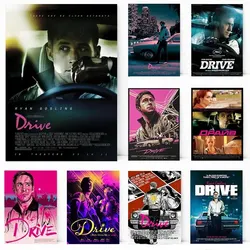 Classic Crime Movie Drive Film Poster Canvas Prints Featuring Ryan Gosling Ideal Wall Art for Bedroom and Home Decor
