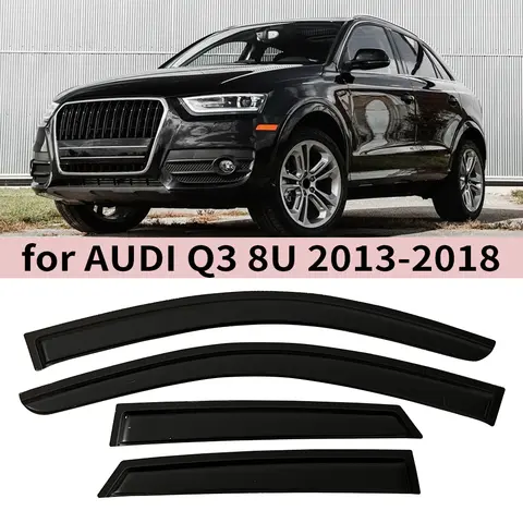 Audi Q3 8U 2013 2014 2015 2016 2017 2018 윈드 디플렉터 레인 가드 도어 바이저 벤트 쉐이드 벤트 바이저 윈도우 바이저