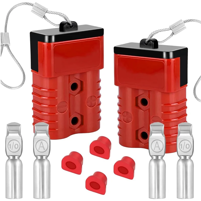 2Pack 175Amp Battery Quick Connect Plugs And Connectors1/0-4 Gauge Battery Quick Disconnect For Winch, Trailer-POS
