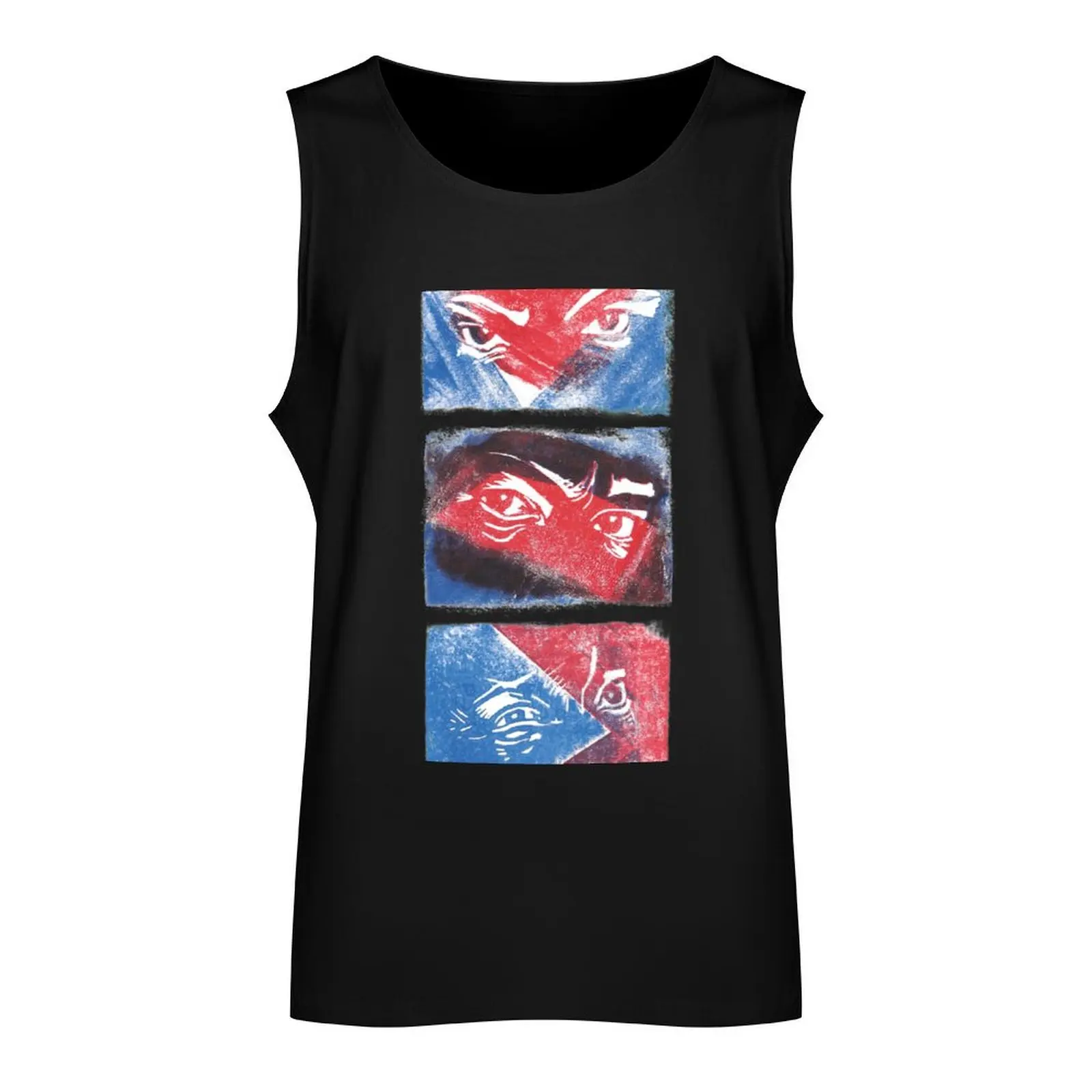 Orson Welles' Eyes - Triptych Tank Top anime gym Vest male summer Men's tops sports suits