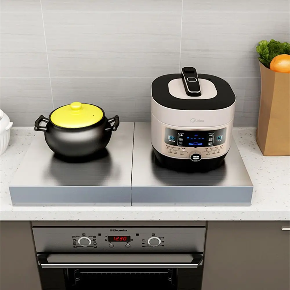 

Stainless Steel Stove Top Cover High Load-bearing Protective Plate Gas Stove Top Burner Bracket Surface Smooth Easy To Clean