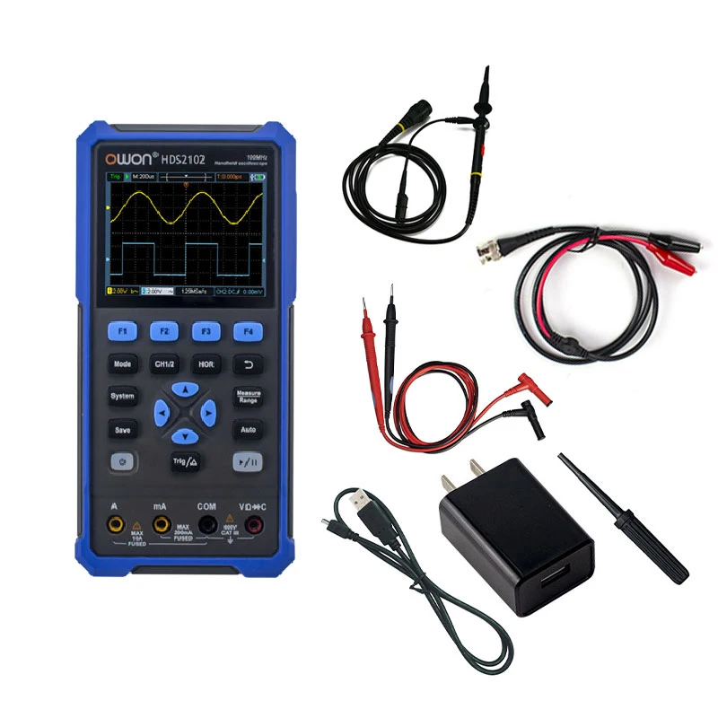 HDS2102/HDS2102S Two Channel Digital Oscilloscope for OWON HDS200 Series High Performance Handled Digital Oscilloscope