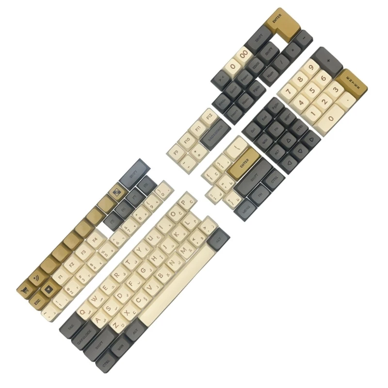 Capuchons touches clavier en PBT, langue arabe, hauteur XDA, pour clavier 75/87/98/104/108, touches hauteur