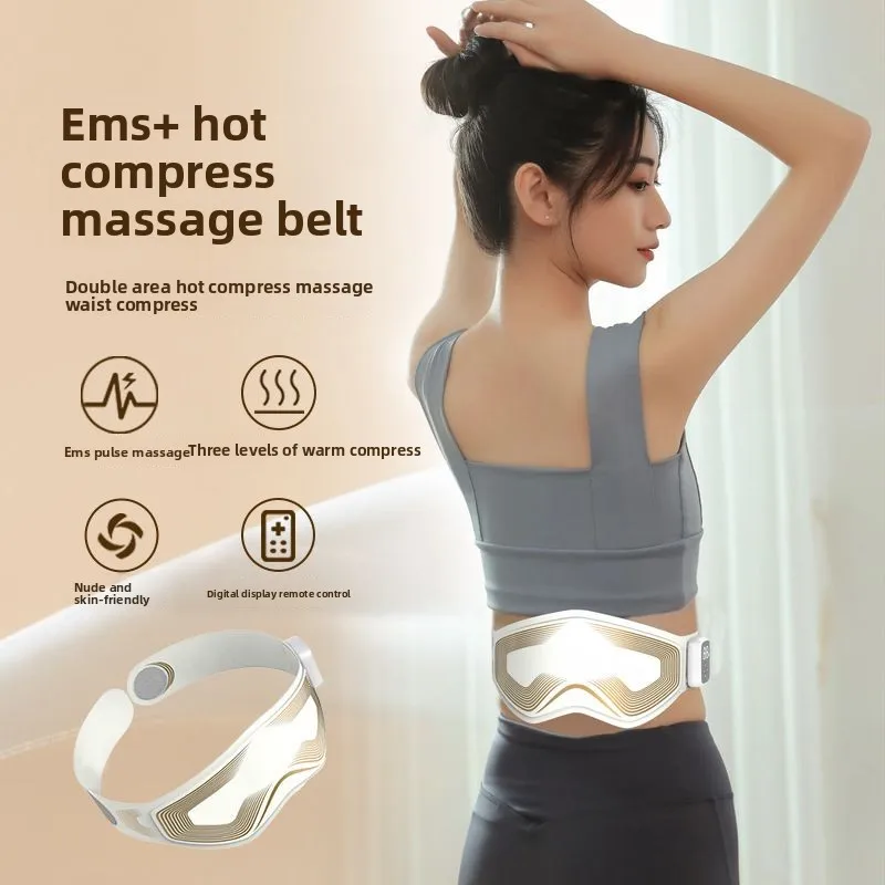 

Электрический массажер для талии EMS с подогревом, снимает напряжение поясничных мышц, сжигает жир и согревает дворцовый