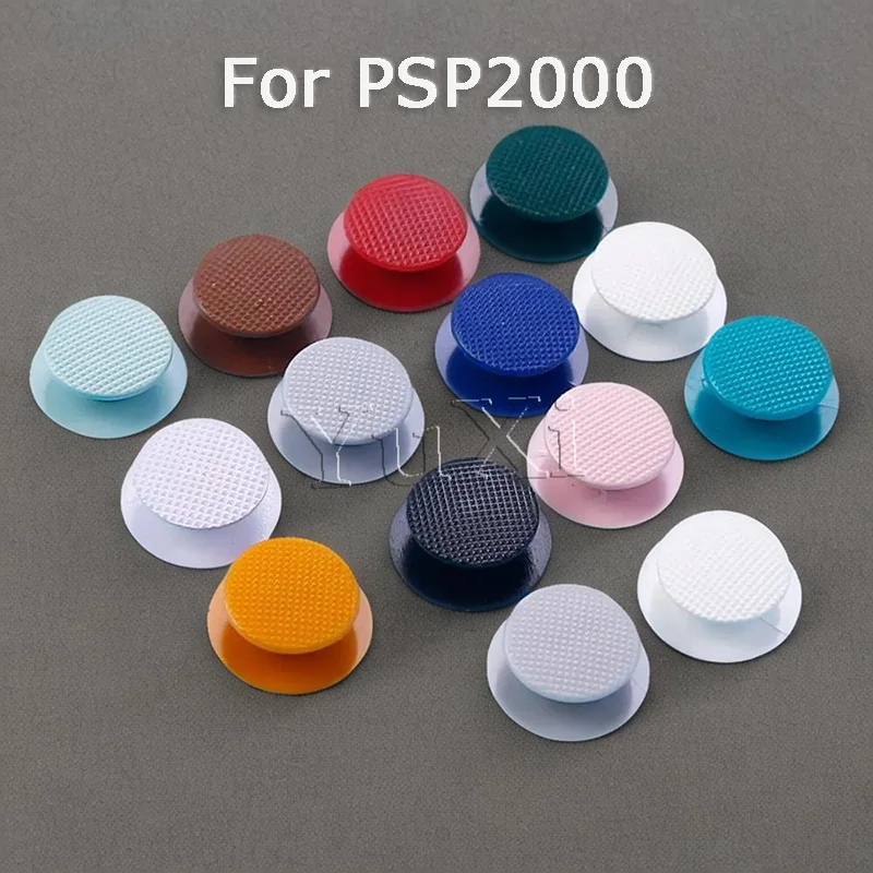 YuXi Multicolors 2PCS For PSP 2000 Slim Game Controller Cover Button Mushroom Head Cap Game Joystick Stick Cap Cover Button Caps