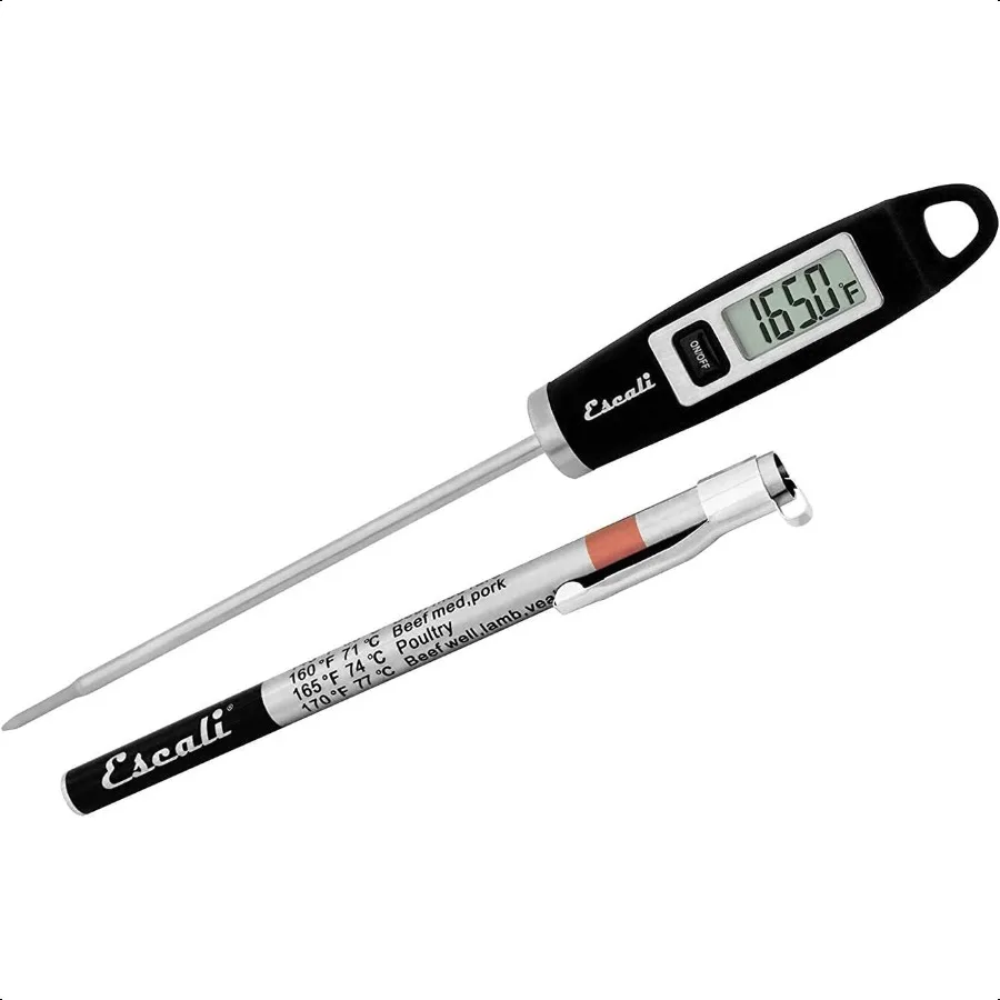 

DH1 Цифровой термометр для мяса для гурманов с удлиненным зондом, сертифицированный NSF, черный