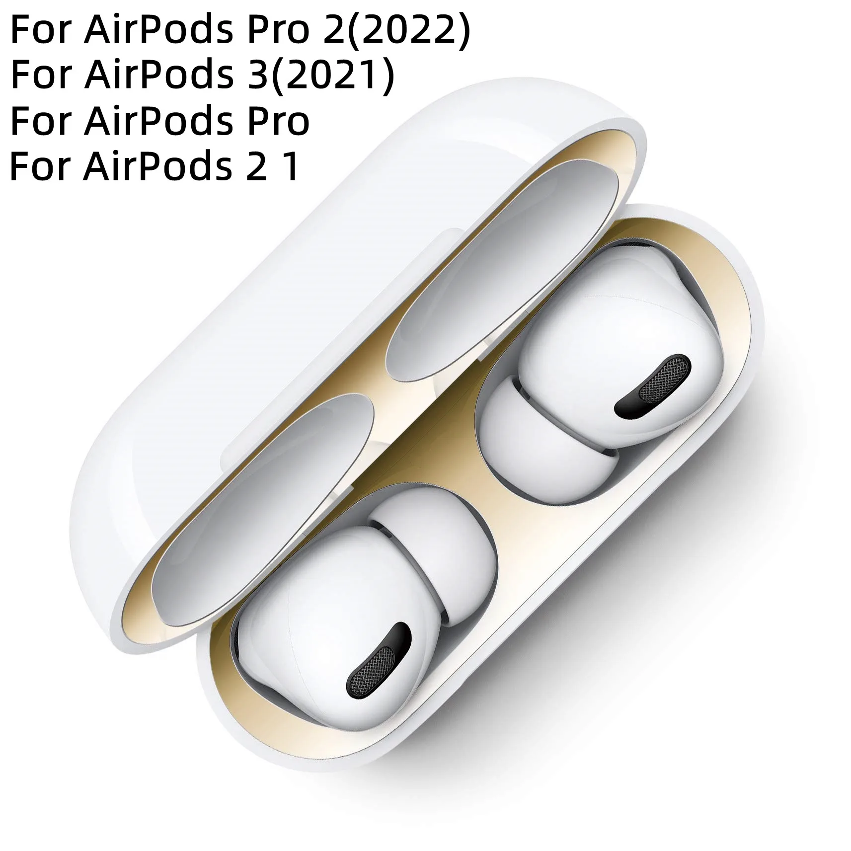 Case For Airpods Pro 2 2nd Metal Dust Guard Sticker For Apple Airpods Pro 3 2 1 Cover For Airpods Pro 2 Charging Box Accessories