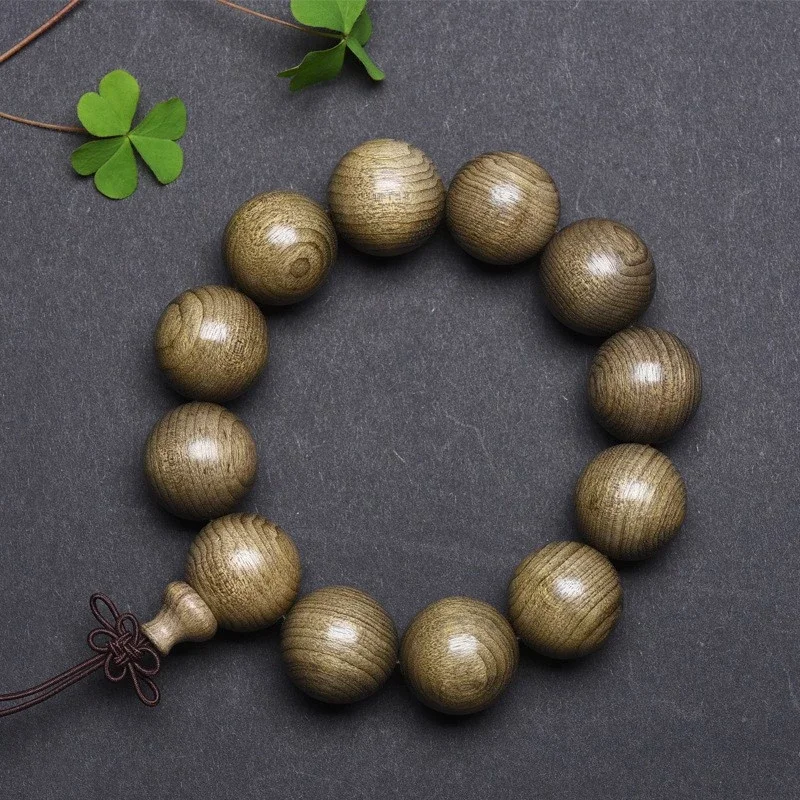 

Natural Ebony Bead Bracelet Lucky Peace Bracelet 15MM 18mm 20mm Beads Oriental Sacred Wood