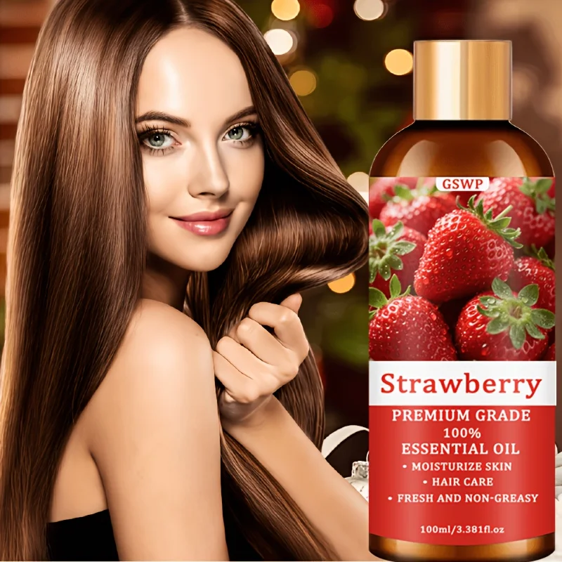GSWP Strawberry Moisturizing Oil Is a Multi-Functional Skincare Product Suitable for Skin, Hair, and Foot Care. 100/200ml