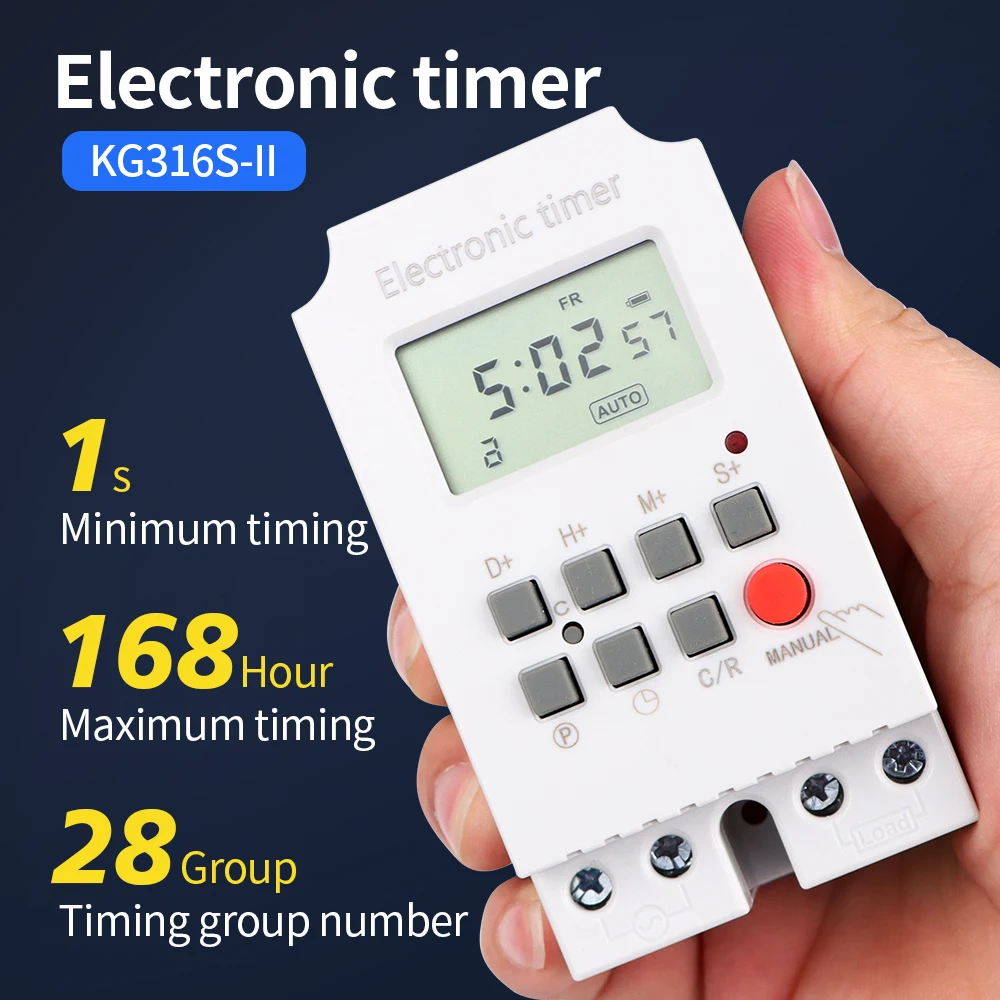 Imagem -03 - Interruptor Digital Programável por Tempo Temporizador Automático Intervalo de Relé Semanal de Dias Carga Elevada de segundo 25 a