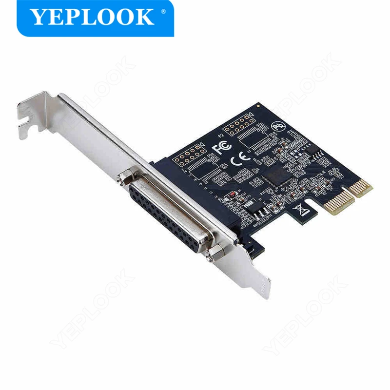 PCIe 1x DB25 Parallel Port LPT Printer PCI-E To Parallel Port Expansion Card Adapter Converter Chipset ASIX AX99100 for Desktop