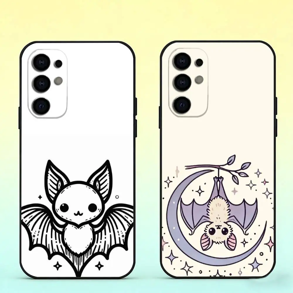 Sweet Bat Phone Case For Samsung S25,S24,S21,S22,S23,S30,Ultra,S20,Plus,Fe,Soft Silicone Black Cover
