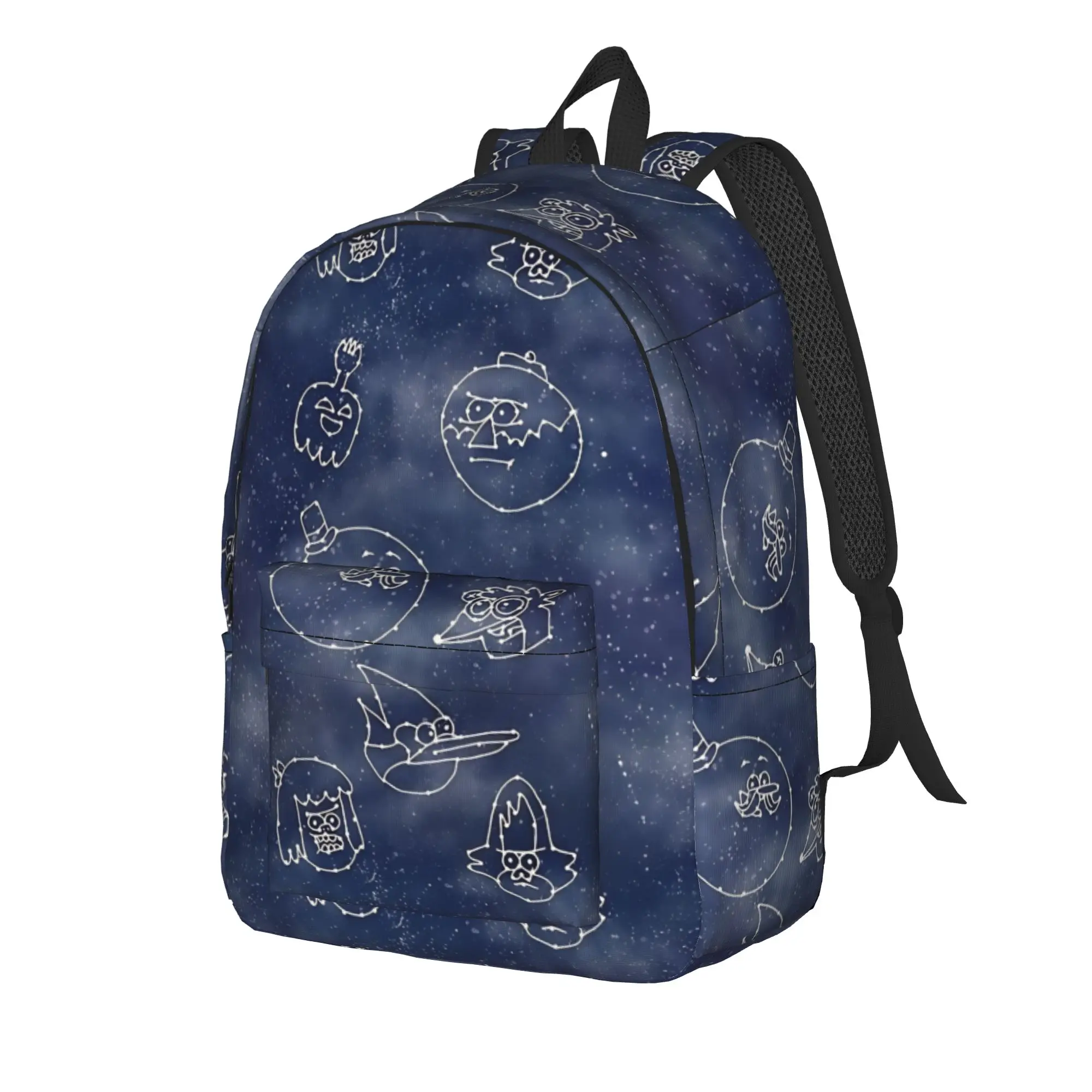 Back to school season vibrant couple character  Bookbag R-Regular show Office Workers Dual-Use Backpack