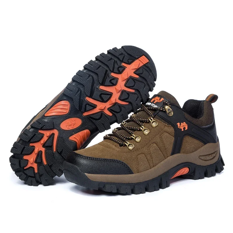 Zapatos informales cálidos para hombre y mujer, botines de piel para caminar, calzado clásico para exteriores, trabajo de escalada de montaña, Otoño e Invierno