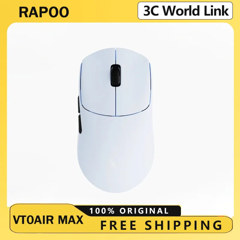 

Беспроводная мышь Rapoo VT0Air MAX, двойной режим, двойной, 8 КБ, легкая, 3950, эргономичная, 39 г, геймерская мышь, подсветка, микро для Fps, ПК, подарок