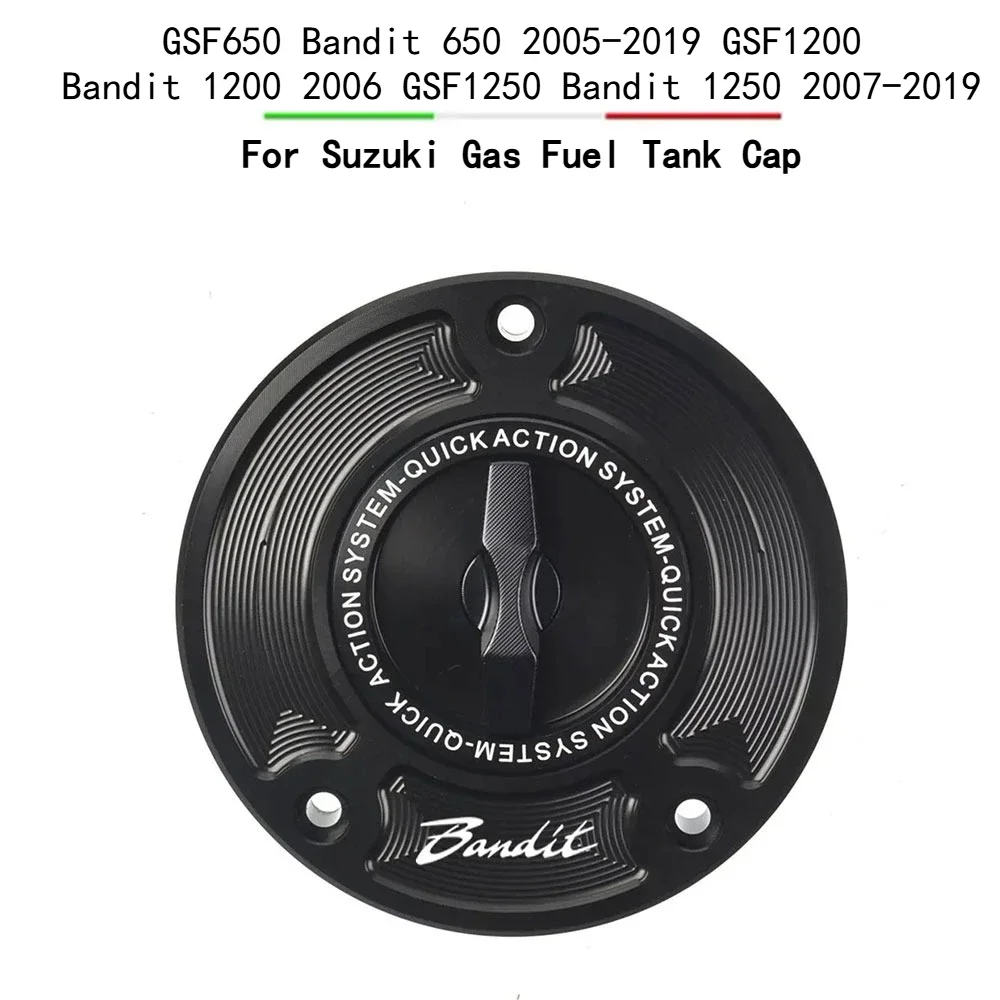 Fuel Gas Tank Cap Cover Fits Suzuki GSF650 Bandit 650 2005-2019 GSF1200 GSF1250 Bandit 1250 2007-2019 Motorcycle Accessories