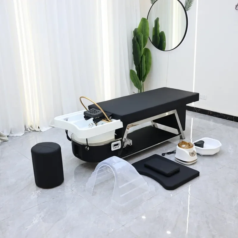 

Factory Direct Sales Massage Hair Wash Basin Chair Hair Salon Shampoo Bed Head Spa Massage Bed Hair Salon Furniture Set
