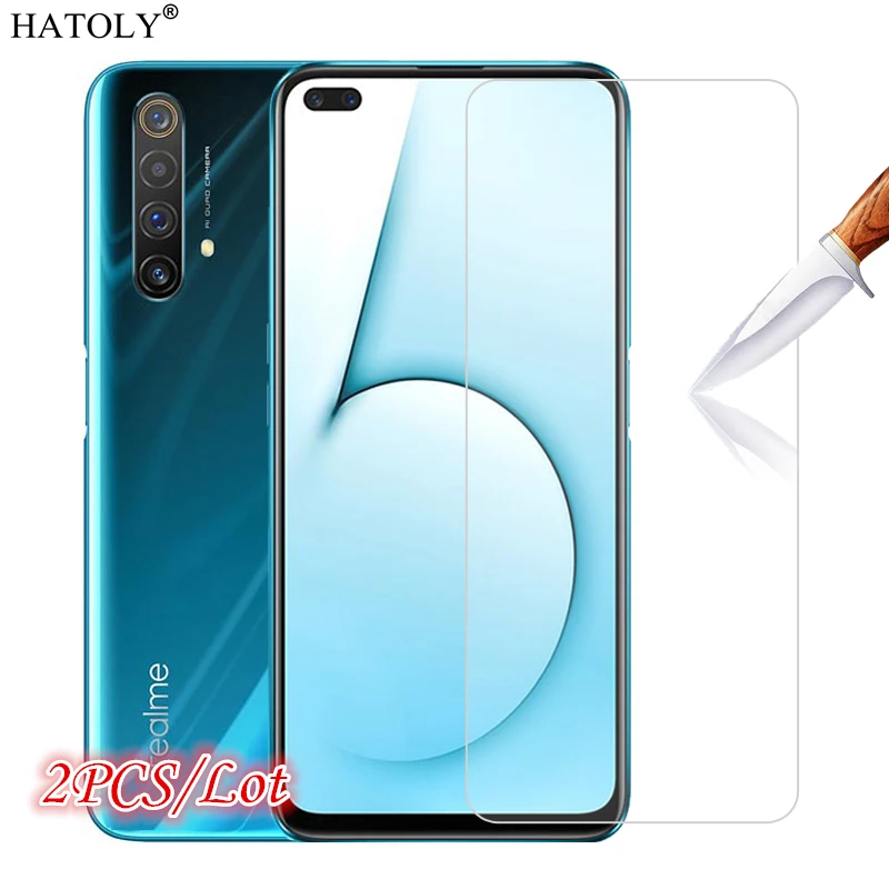 2 قطعة الزجاج على Realme X50 5 جرام الزجاج المقسى ل Oppo Realme X50 الهاتف حامي الشاشة HD واقية الزجاج ل Oppo Realme X50 5 جرام