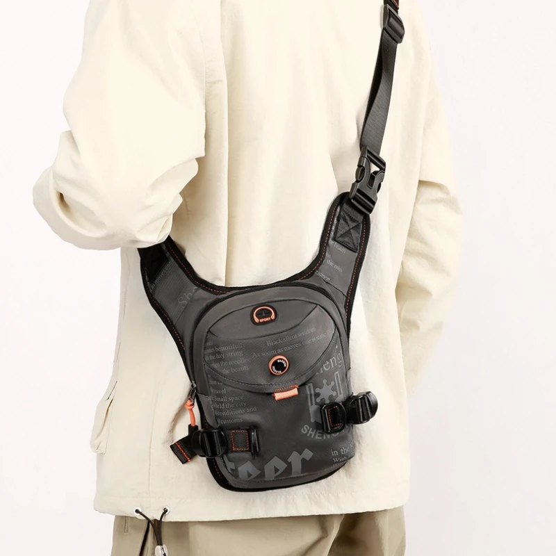 Neue Tarnfarbene Tasche für Männer und Frauen Wasserabweisende Oxford-Oberschenkeltasche Multifunktionale Taktische Umhängetasche Outdoor Wasserabweisend – Detail 16