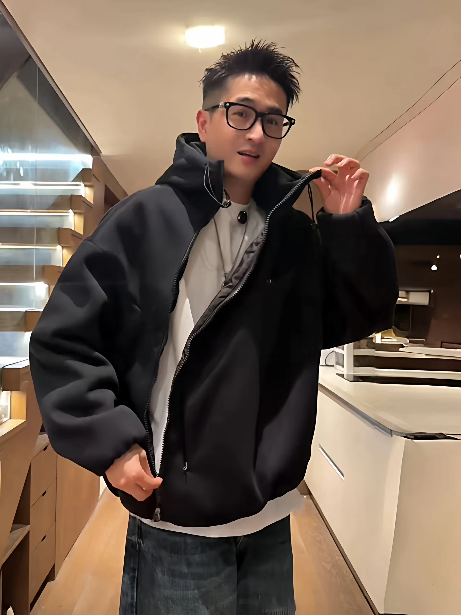 

Мужская тяжелая куртка с капюшоном American Sle, осенне-зимний новый модный брендовый универсальный повседневный топ Haome