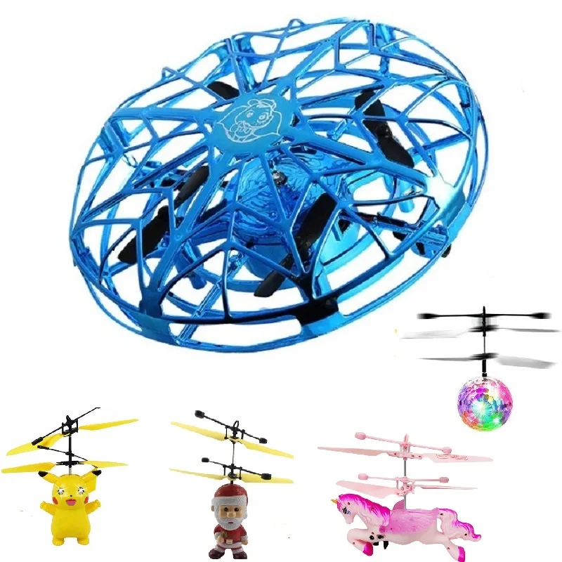 Colorful mini Drone UFO Flying Helicopter Magic Ball Aircraft Sensing Mini Induction UFO Drone Kids Electric Electronic Toy