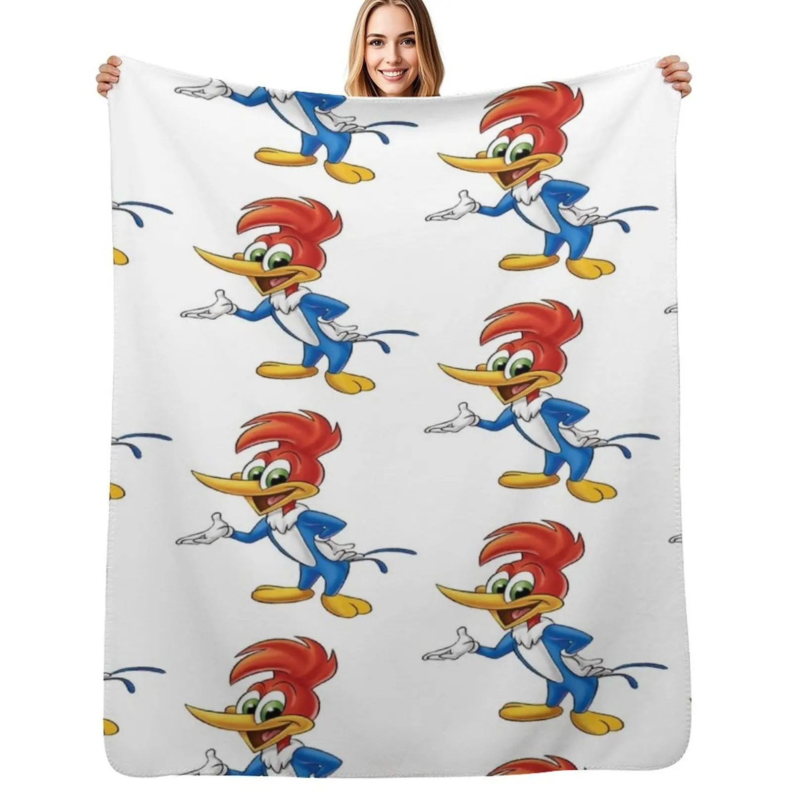 

Woody Woodpecker Throw Blanket Lightweight Warm Blanket for Travel Camping
