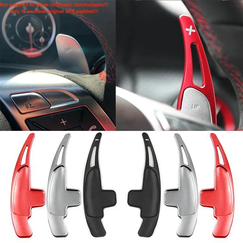 

Aluminum Steering Wheel Shift Paddle Extension Replacement Shifters For Mercedes Benz AMG A45 CLA45 C63 C65 S63 GLA45 E43 SL63