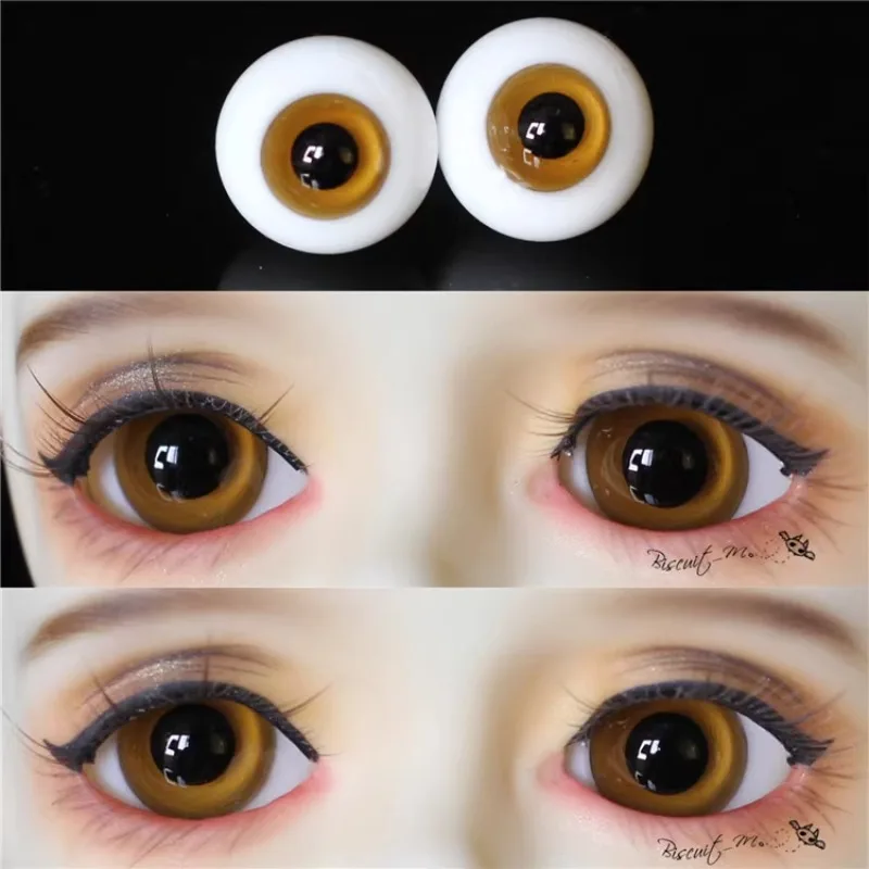 

BJD Doll Eyes 1/3 Brown Orange Pattern Road 16mm10mm Glass Eyeballs 1214mm Imitation Eyeballs