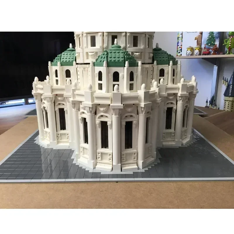 MOC-15896 كاتدرائية المدينة الباروكية الشهيرة تجميعها الربط بنة نموذج 13304 أجزاء لعبة عيد ميلاد الأطفال الكبار هدية #4