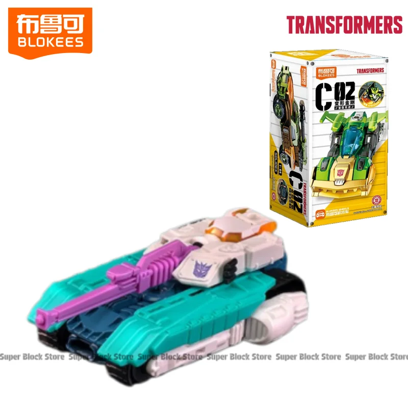 Op voorraad Blokees Transformers Car C02-serie: Roadbuster Pipes Thunder Speed ​​Assembly Model Ornamenten Collectie Cadeau - afbeelding 1