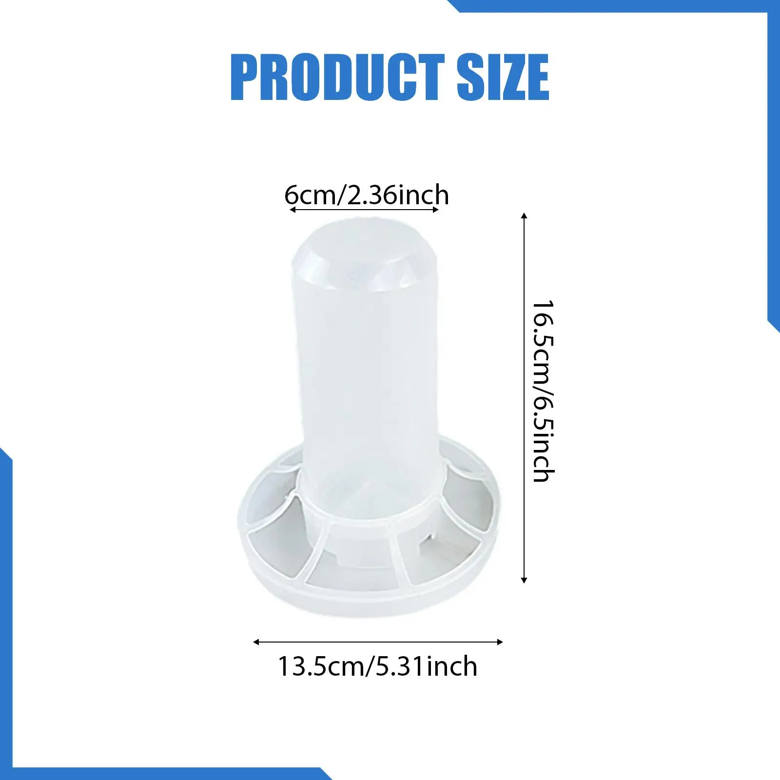 وحدة تغذية الدجاج الأوتوماتيكية، دلو مستلزمات الدجاجة مع منافذ لحديقة الحمام والبط والديك #6